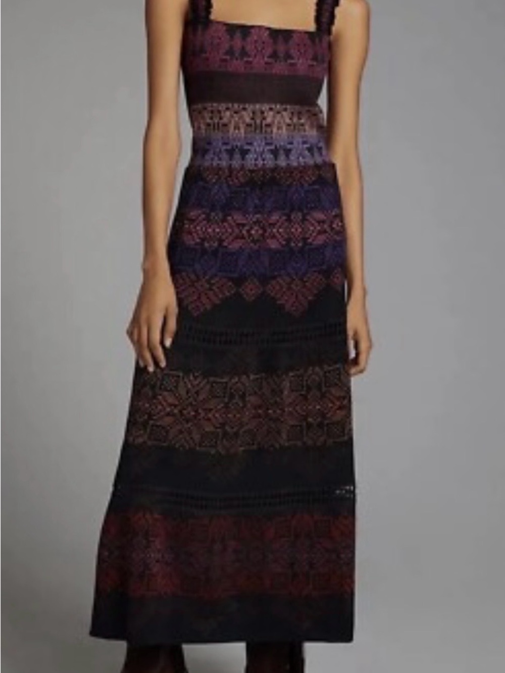 Cecilia Prado Anthropologie Abstract Midi Dress NWT